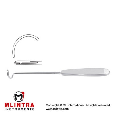 Deschamps Ligature Needle Blunt for Right Hand Stainless Steel, 20 cm - 8"